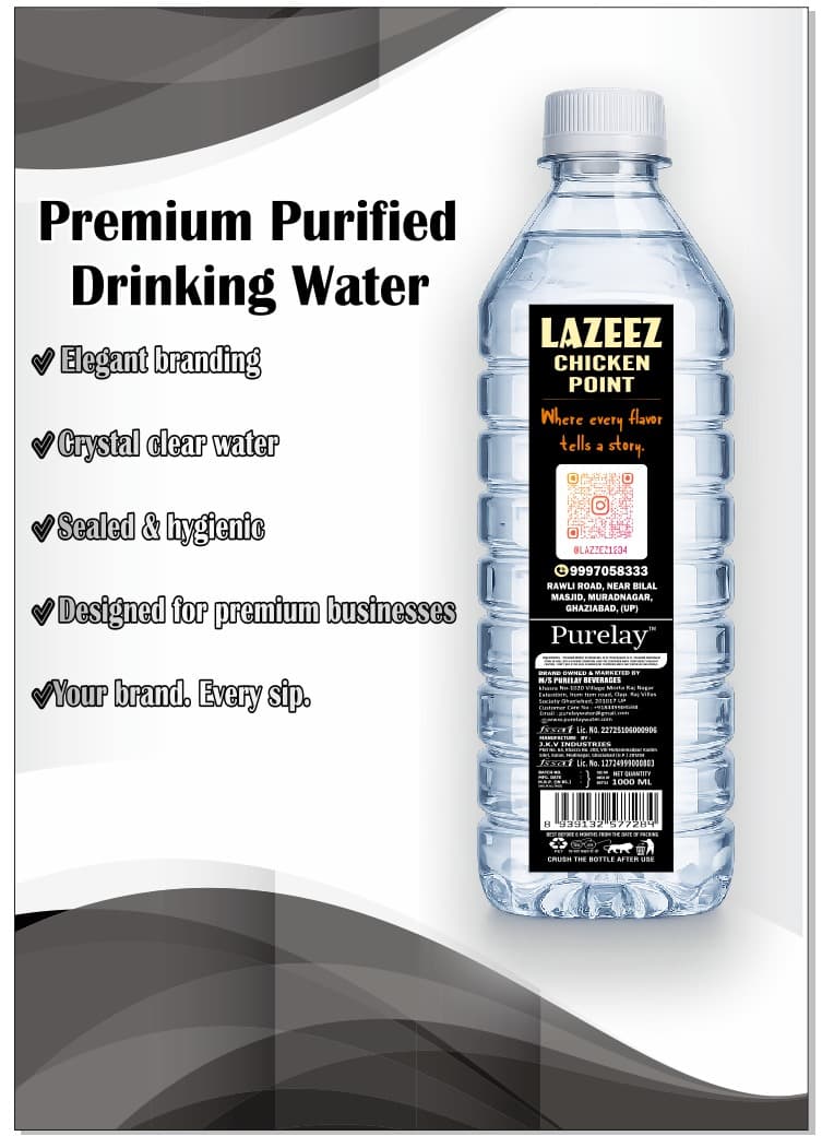 Restaurant custom branded water bottles